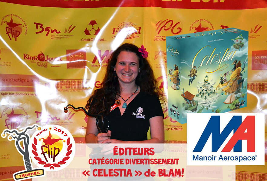 Trophées FLIP Éditeurs 2017 - Catégorie Divertissement : CELESTIA de BLAM!