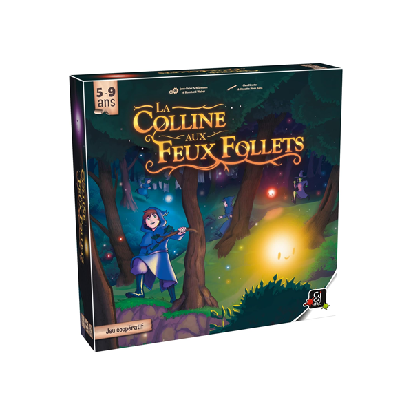 le jeu La colline aux feux Follets adapté pour les séniors et personnes âgées. Edition Gigamic. Jeu de société nommé en concours Silver FLIP