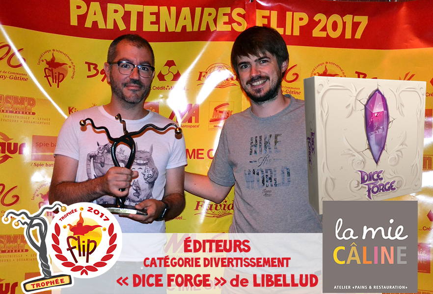 Trophées FLIP Éditeurs 2017 - Catégorie Réflexion : DICE FORGE de LIBELLUD