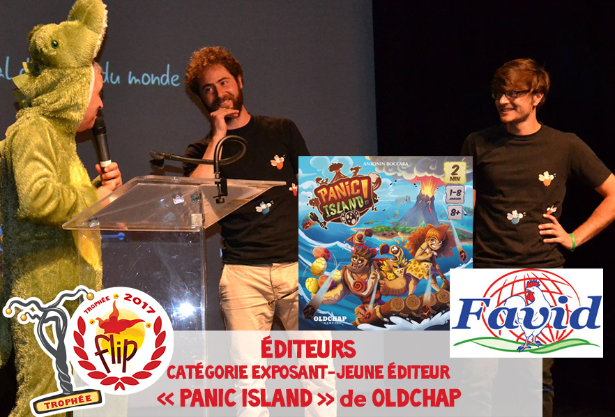 Trophées FLIP Éditeurs 2017 - Catégorie Exposant - Jeunes Editeurs : PANIC ISLAND de OLD CHAP