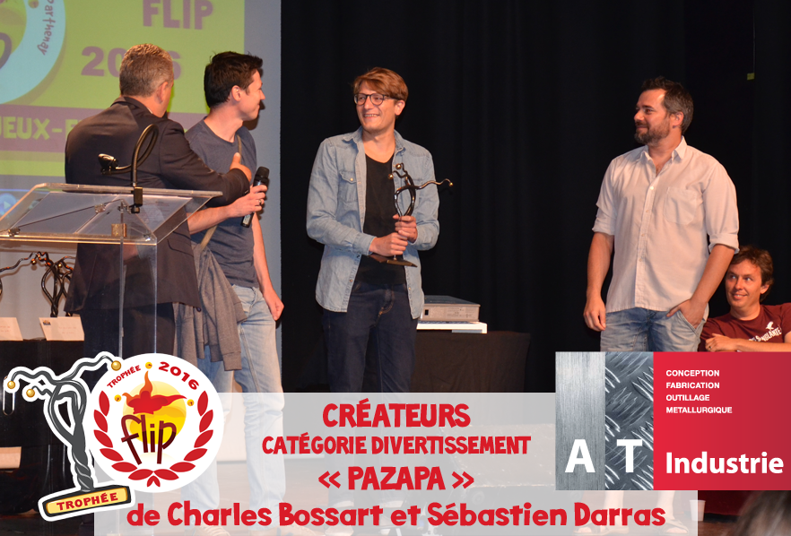 PAZAPA de Charles Bossart et Sébastien Darras, Trophée FLIP Créateurs 2016