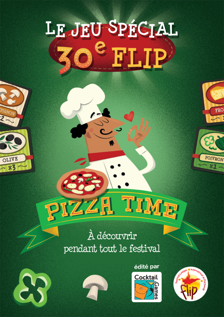 Jeu spécial 30e FLIP : Pizza Time, une co-édition Cocktail Games