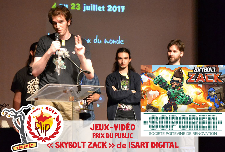 Trophées FLIP Jeux Vidéo 2017 - Prix du Public : SKYBOLT ZACK de Isart Digital