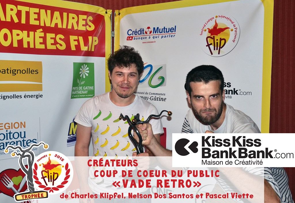 Catégorie Coup de Cœur du Public, parrainé par Kiss Kiss Bank Bank : VADE RETRO de Charles Klipfel, Nelson Dos Santos et Pascal Viette