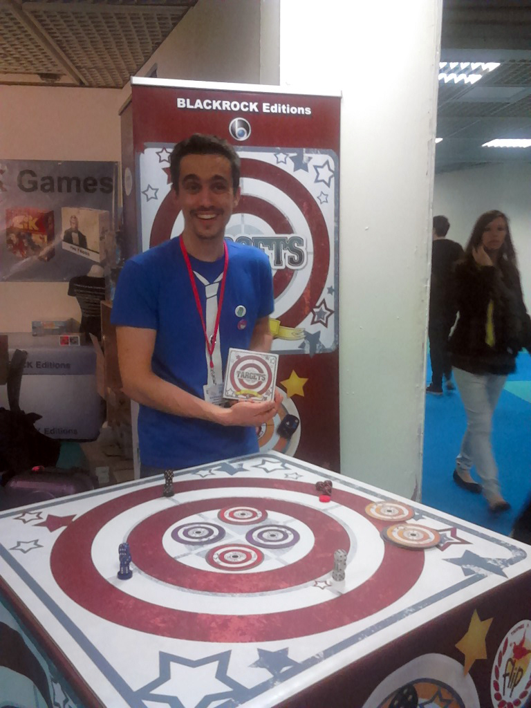 Wilfried Fort, auteur du jeu de société Targets, en concours Trophée FLIP à Parthenay