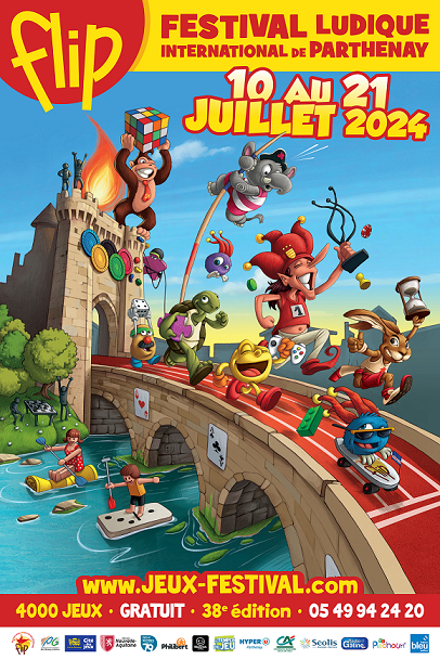 Télécharger l'affiche du FLIP 2024 : le festival des jeux de Parthenay