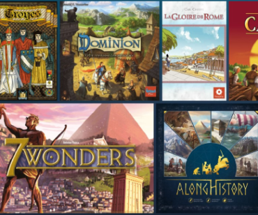 11 Juil. CONFÉRENCE : CHEVALIERS ET COLISÉE : QUAND LES COUVERTURES DES BOÎTES DE JEUX RÉINVENTENT L’HISTOIRE