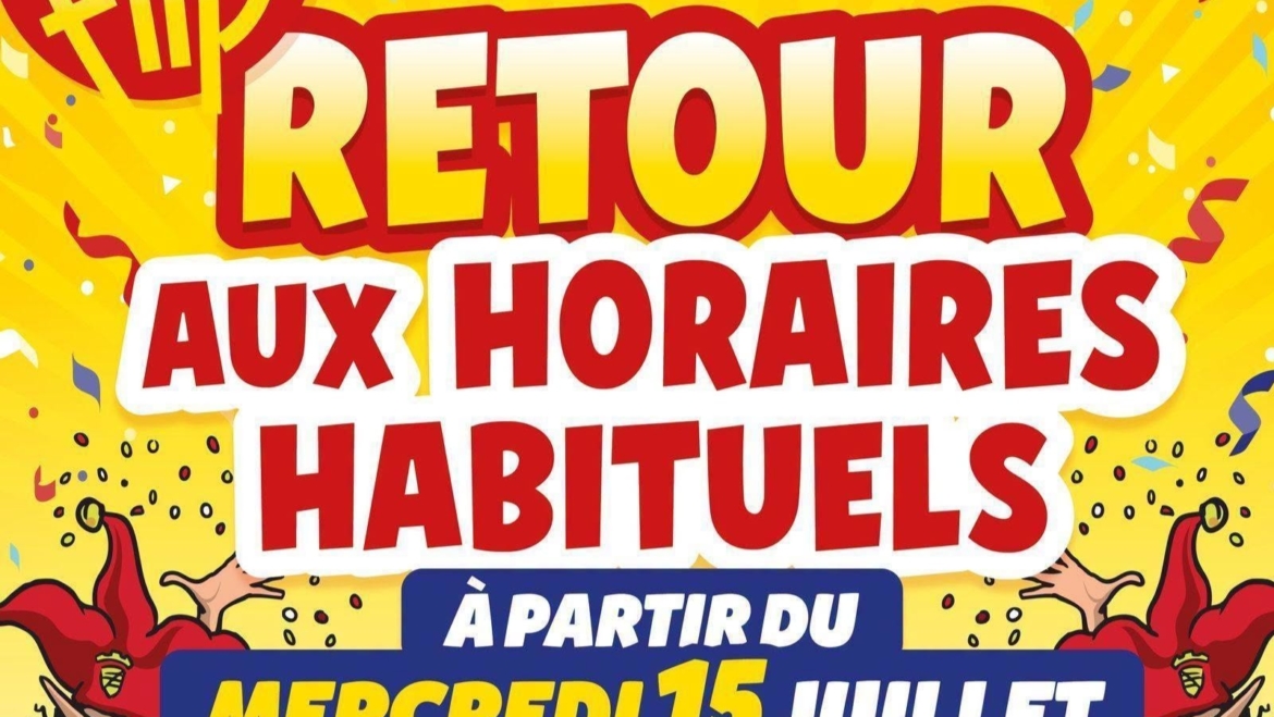 Retours aux horaires habituels du festival